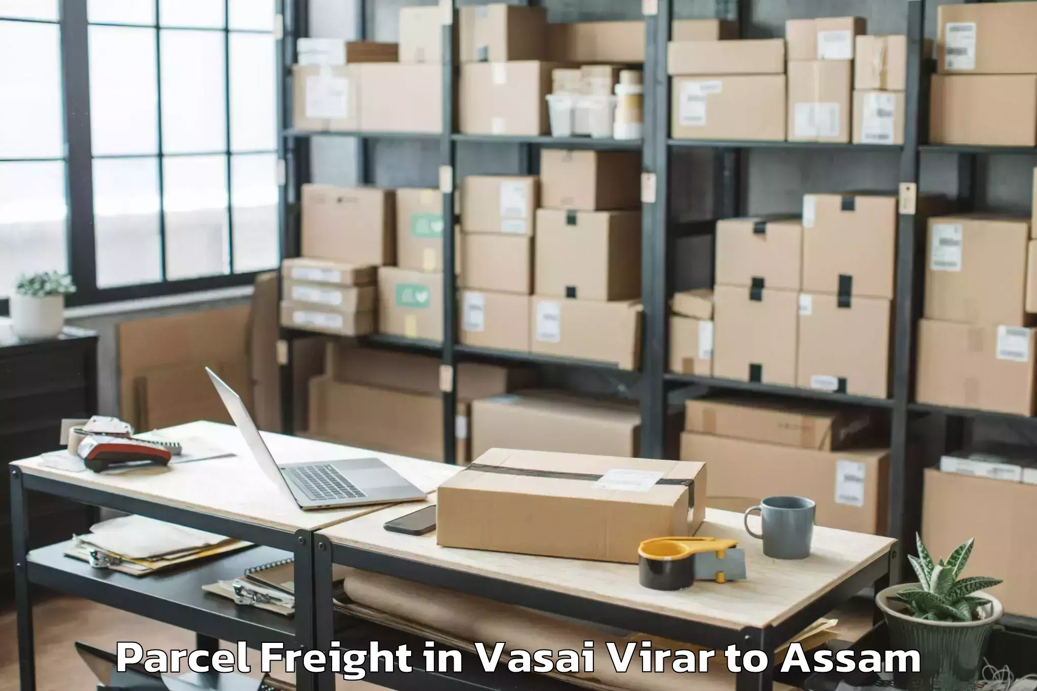 Book Your Vasai Virar to Abhayapuri Parcel Freight Today